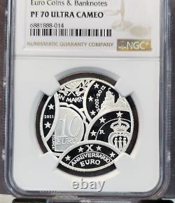 2011 San Marino Silver 10 Euro Coins And Banknotes Ngc Pf 70 Ultra Cameo Pop 1