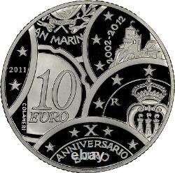 2011 San Marino Silver 10 Euro Coins And Banknotes Ngc Pf 70 Ultra Cameo Pop 1