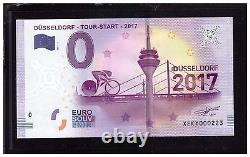 2017 GERMANY Souvenir Banknote 0 Euro Dusseldorf, Nice LOW No. Ltd 5000 UNC