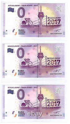 2017 GERMANY Souvenir Banknote 0 Euro Dusseldorf, Nice LOW No. Ltd 5000 UNC