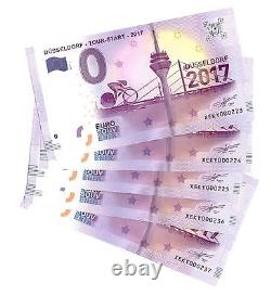 2017 GERMANY Souvenir Banknote 0 Euro Dusseldorf, Nice LOW No. Ltd 5000 UNC