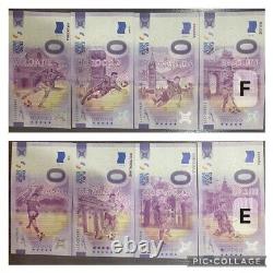 35pcs/set 0 Euro Banknote (UNC) World Cup 2022 Qatar 32 Teams & 3 FiFa