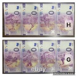 35pcs/set 0 Euro Banknote (UNC) World Cup 2022 Qatar 32 Teams & 3 FiFa