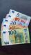 5 10 20 50 100 Euro Set, Banknote, Draghi Sign, Unc