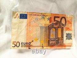 $50 2002 very rare euro paper bill