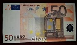 50 EURO BANKNOTE P. 4x ERROR DEFECT RARE UNC