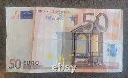 50 Euro Bank Note 2002 Fifty Euros BCE ECB EZB EKT EKP European Union