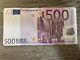 500 Euro 100% Authentic Cir Banknote. Single 500 Euros Note Circulated