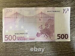 500 EURO 100% AUTHENTIC Cir Banknote. Single 500 Euros note Circulated