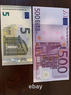 500 Euro Banknote. 500 + 5 Euro Cir. Banknotes. 505 Euros Total. 2 Notes Total h