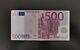 500 Euro Banknote Bill European Union / 500 Euros Prefix (x) Duisenberg