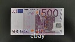 500 Euro Banknote Bill European Union / 500 euros prefix (X) Jean-Claude Trichet