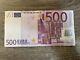 500 Euro Circulated Banknote. Single 500 Euros Eu 2002 Series. 500 Euro Cir Note