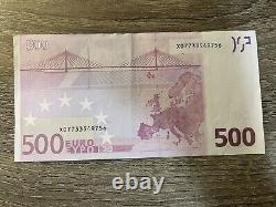 500 Euro Circulated Banknote. Single 500 Euros EU 2002 Series. 500 Euro CIR Note