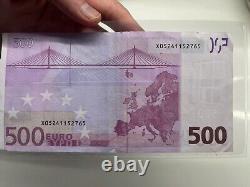 500 Euro banknote 2002 series X