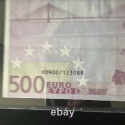 500 euro banknote 2002 Prefix- X GERMANY. J. C Tricker PMG Graded 58