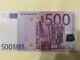 500 Euro Banknote Uncirculated 2002
