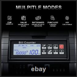 AL1000 Money Counter Machine With Value Counting, Support Dollar and Euro, UV