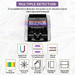 Aneken Coin Counter with Tally, Dollar, Euro, Counterfeit Detection Note Counter