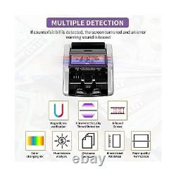 Aneken Money Counter Machine with Value Count, Dollar, Euro UV/MG/IR/DD/DBL/H