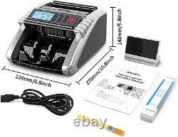 Aneken Money Counter Machine with Value Count, Dollar, Euro UV/MG/IR/DD/DBL/HLF/