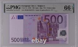 BELGIUM 500 Euro 2002 Z-serie, Duisenberg Sign, PMG 66