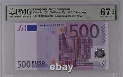BELGIUM 500 Euro 2002 Z-serie, Duisenberg Sign, PMG 67