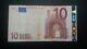 Banknote 10 Euro 2002 (greece) Defect Rare Hologram Far Off Right