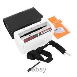 Bills Counter Money Cash Counting Machine Rechargeable UV MG Detection Portable