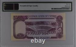 Cyprus (Pre Euro) 5 Pounds 1995 P54bUNC / PMG GEM66EPQ