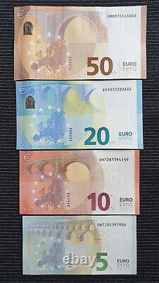 EUROPEAN UNION 50 20 10 & 5 Euro Euros Lagarde x 4 UNC Banknote Set