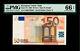 European Union, Italy 2002 50 Euro. Signature M. Draghi. Pmg-66epq. Pick-17s