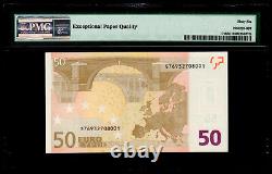 EUROPEAN UNION, ITALY 2002 50 EURO. SIGNATURE M. DRAGHI. PMG-66EPQ. PICK-17s