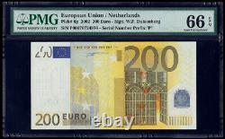 EUROPEAN UNION, NETHERLANDS 2002 200 EURO. SIGN. DUISENBERG. PMG-66EPQ. PICK-6p