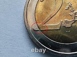 Error! Germany 2 Euro 2022 D Erasmus. Minting errors on both sides! UC#106