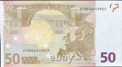 Euro 50 Euro Banknote. Single 50 Euro 2002 Series Uncirculated Bill Currency EUR