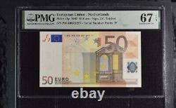 Euro 50 Euro Netherlands 2002 P 11 P Prefix Superb Gem UNC PMG 67 EPQ