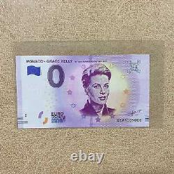 Euro Souvenir Banknote Grace Kelly Monaco Serial Number UEMA 005000