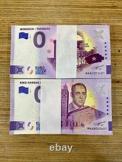 Euro Souvenir Banknote Morroco MAAB MACC Lot of 2 Bundles x100