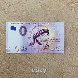 Euro Souvenir Banknote Mother Theresa India Serial No. FEAA 2019-2-000000