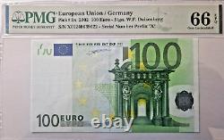 European Union 100 Euro 2002 P#5x (X Germany) Banknote PMG 66 EPQ