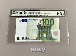 European Union 100 Euros P-5v 2002 PMG 65 EPQ