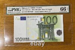 European Union 2002 Austria 100 Euro GEM UNC PMG 66 EPQ Old Holder Unlisted