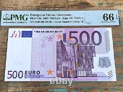 European Union 500 Euro 2002 14x Prefix X Germany PMG 66EPQ