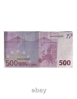 European Union 500 Euro 2002 X Series Circulated Banknote Good Condition