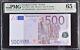 European Union, 500 Euros 2002 P-19an 65 Epq Austria Sign. M. Draghi