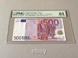 European Union 500 Euros P-7V 2002 PMG 64