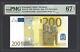 European Union / Germany 200 Euro 2002 P6x Prefix X Uncirculated Grade 67