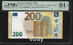 European Union / Italy 200 Euro 2019 PMG 64 EPQ UNC Pick #25s Series Prefix S