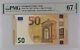 European Union / Italy 50 Euro 2017 P23s Unc / Pmg Superb Gem67epq